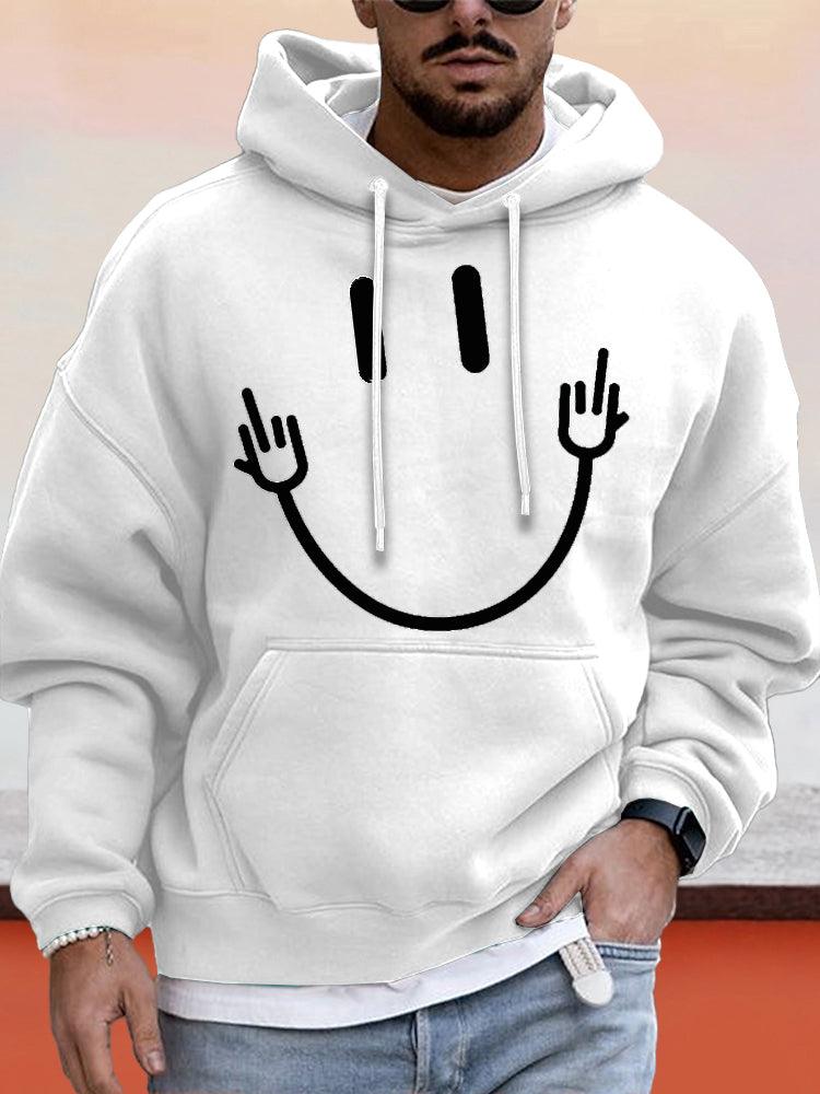 Archie Smiley Hoodie - Trendora