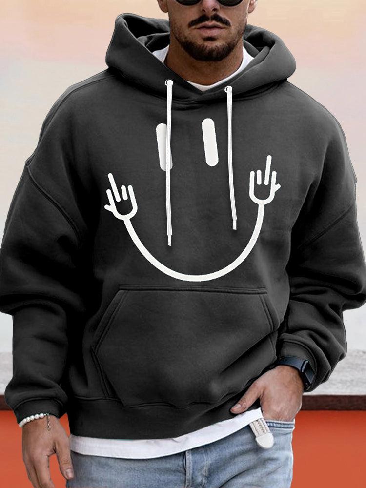 Archie Smiley Hoodie - Trendora