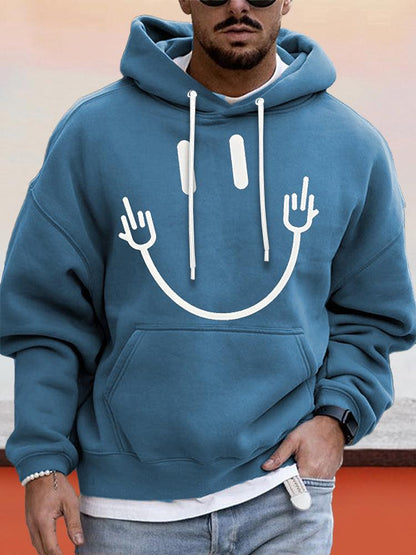 Archie Smiley Hoodie - Trendora