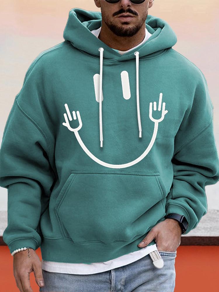 Archie Smiley Hoodie - Trendora