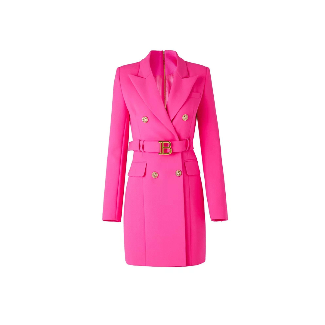 Cuenca Roze Blazer Jas - Trendora