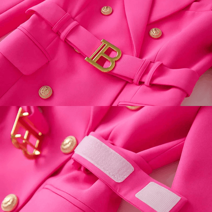 Cuenca Roze Blazer Jas - Trendora