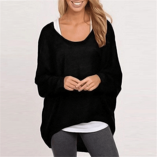 Hannah Comfy Sweater met Lange Mouwen - Trendora