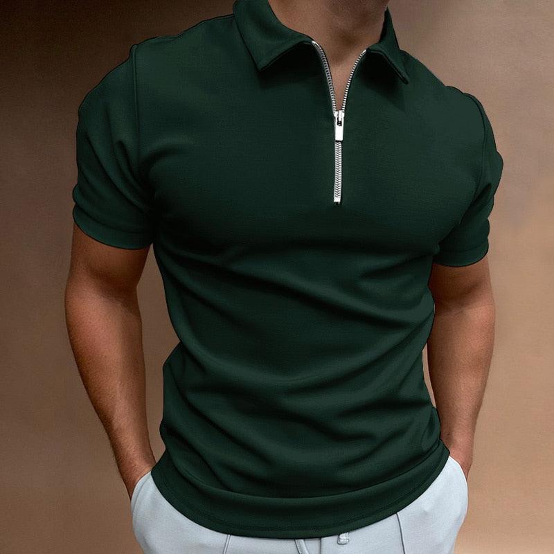 Havana Zip-Up Polo - Trendora