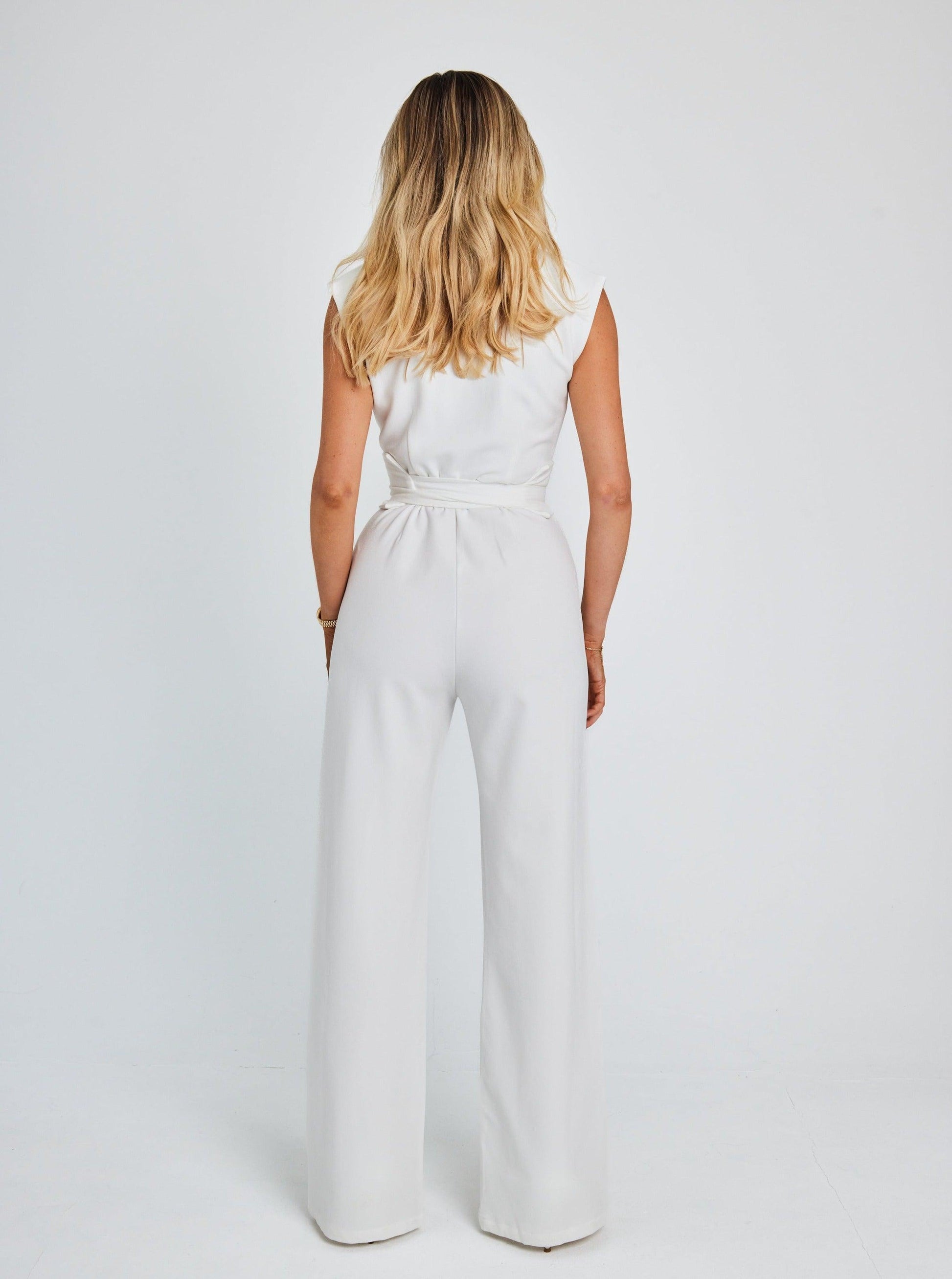 Heidi Mouwloze Jumpsuit - Trendora