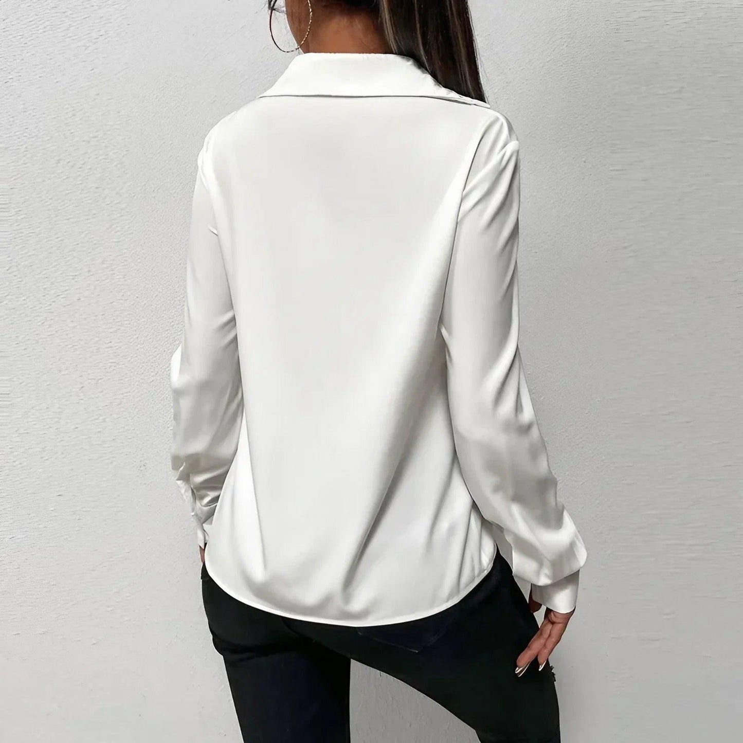 Jade Elegante Blouse - Trendora