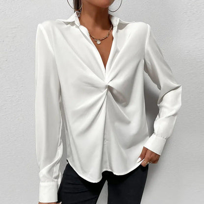 Jade Elegante Blouse - Trendora