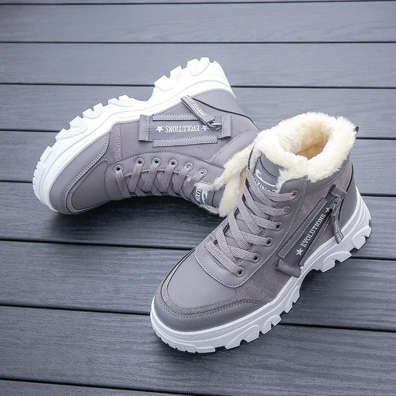 Johanna Gevoerde Winter Sneakers - Trendora