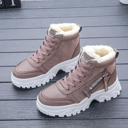 Johanna Gevoerde Winter Sneakers - Trendora