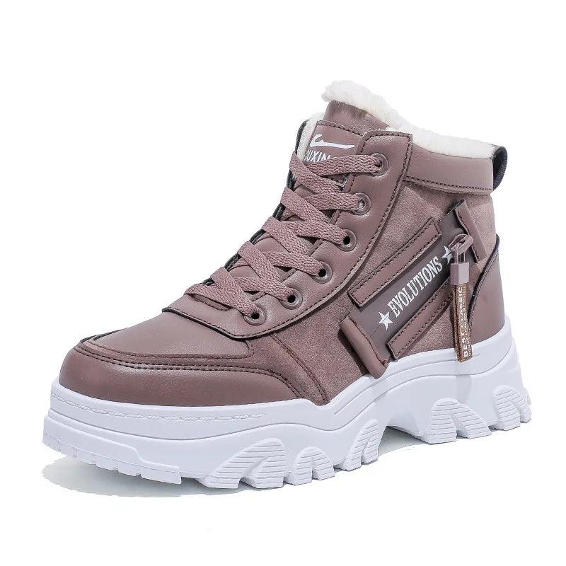 Johanna Gevoerde Winter Sneakers - Trendora