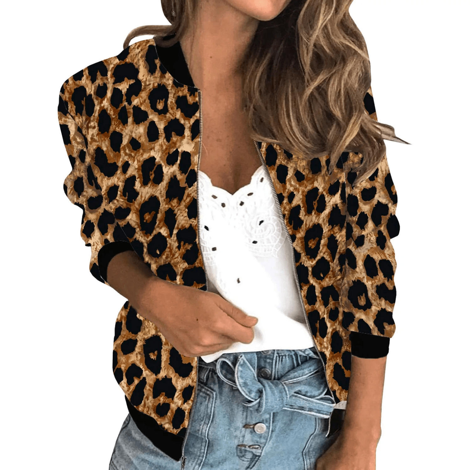 Leona Luxe Jas met Luipaardprint - Trendora