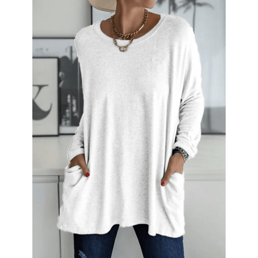 Noa Stijlvol Shirt met Comfy Zijzakken - Trendora