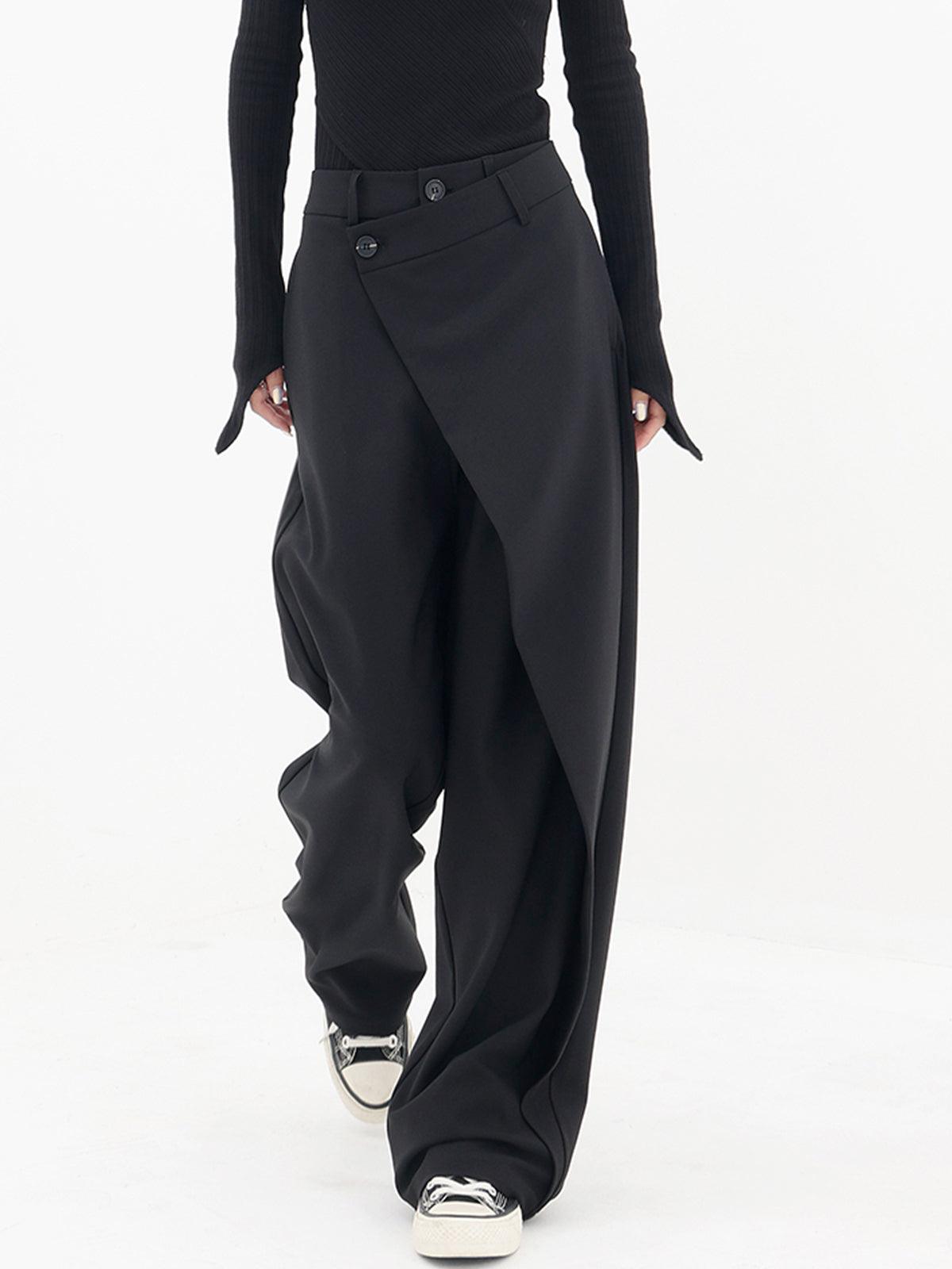 Simona Asymmetrische Baggy Broek - Trendora